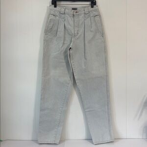 VTG 80s 90s UNIONBAY Utility Denim Baggy Tapered 32W/34L Unisex Bleach Acid Wash